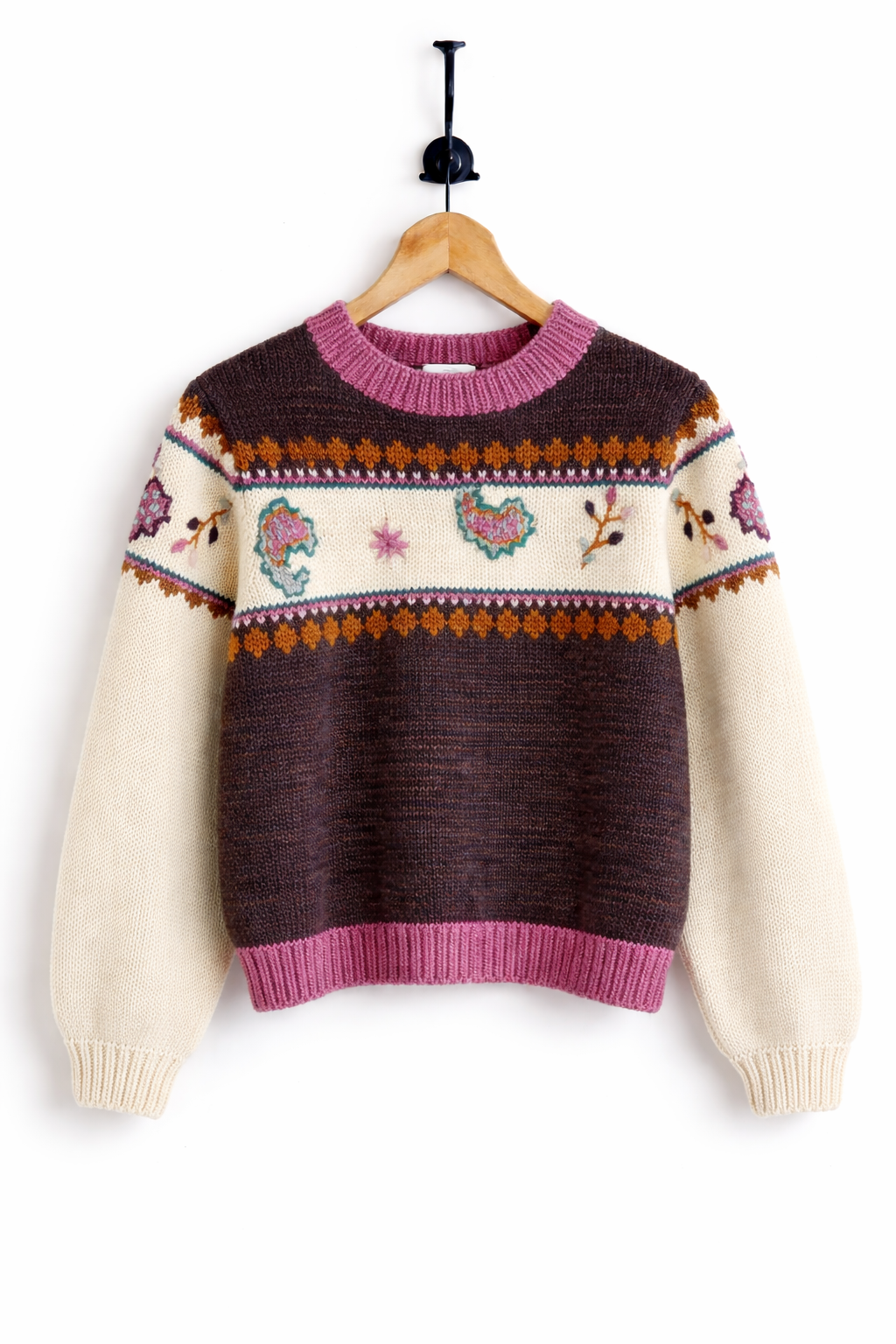 Sweater Paisley Marrón