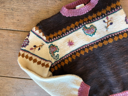 Sweater Paisley Marrón