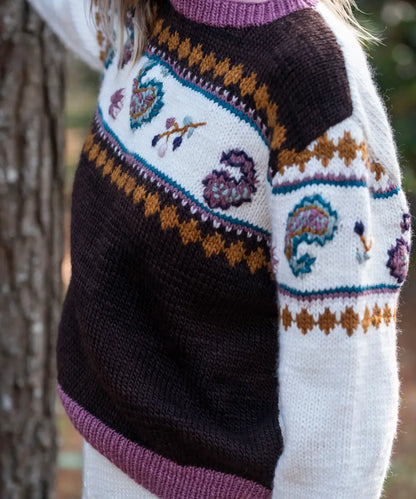 Sweater Paisley Marrón